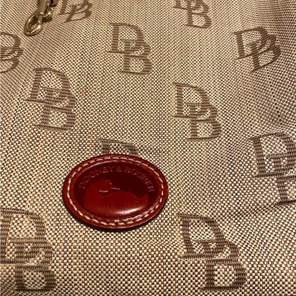 NWT Dooney and Burke Tulip Tassel Tote Handbag - Brand New Brown and Amber - Picture 2 of 12